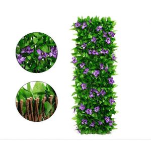 Écran de confidentialité de clôture extensible 30 * 180CM pour balcon patio extérieur, panneau de clôture de lierre artificiel 1 pièce pour la décoration de la maison de jardin de fond - Neuf
