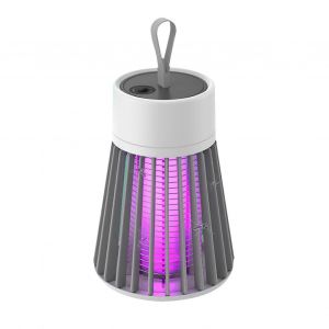 Lampe Anti-Moustiques Rechargeable Avec Brosse, Decharge Electrique, Sans Fil, Ampoule Uv, Anti-Mouches - Neuf