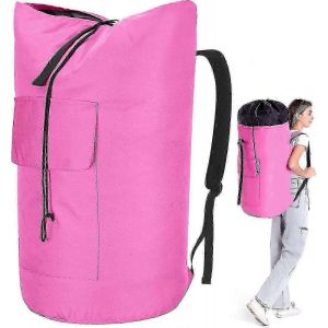 Sac a dos a linge robuste de grande capacite de 115 L pour etudiants, avec sangles robustes et design vert armee pour sac de sport a chargement par le haut - Neuf
