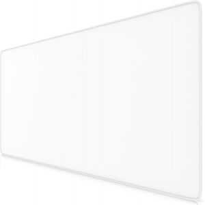 KALANKA-- Tapis de Souris Gaming Blanc 900x400mm - sous-Main Bureau Gamer Extra Large XXL en Tissu, Base antidérapante - Précision, Vitesse et Confort - pour Tous Types de Souris et Claviers - Neuf