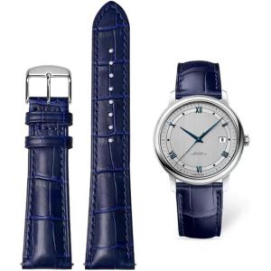 Bracelets De Montre Cuir Crocodile Grain Cuir V&eacute;ritable Souple Et Durable Bracelet De Remplacement En Acier Inoxydable M&eacute;tal Argent Or Boucle Hommes Dames Montre Bracelet (12mm-24mm) - Neuf