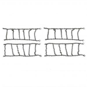 Pour Mn86s Mn86ks Mn86 Mn86k Mn G500 4pcs Pneus En M&eacute;tal Cha&icirc;ne &Agrave; Neige Pneu Anti-Skid Cha&icirc;nes 1/12 Rc Voiture Mise &Agrave; Niveau Pi&egrave;ces - Neuf