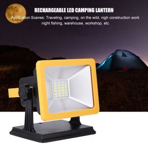 HJLIAN Projecteur LED portable 15 W, lampe d'urgence rechargeable par USB pour camping en plein air - Neuf