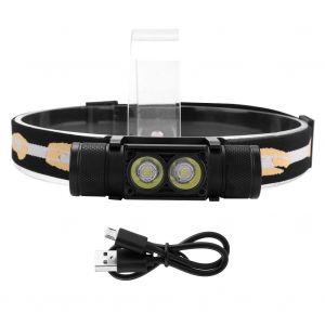 Hjlian Lampe Frontale Led Etanche A Chargement Usb, Ideale Pour Le Cyclisme Et Le Camping - Neuf