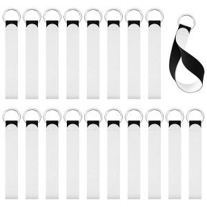 20 Pi&egrave;ces Sublimation Vierge N&eacute;opr&egrave;ne Bracelet Lanyards Bracelet N&eacute;opr&egrave;ne Porte-Cl&eacute;s Porte-Cl&eacute;s Poignet Lanya - Neuf