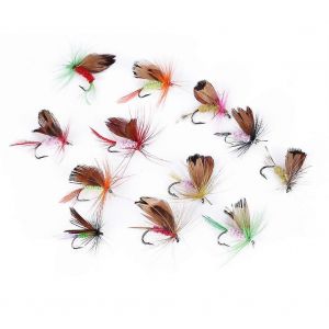 12pcs Pêche En Plein Air Leurres Accessoires Papillon Style Réaliste Leurres De Pêche Appâts Crochet - Neuf