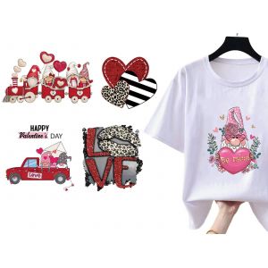 Lot De 10 Autocollants Thermocollants Pour T-Shirts Et Loisirs Cr&eacute;atifs - Neuf