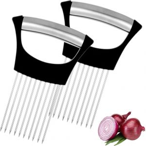 Chenquansarl-Coupe-Oignons, Support De Coupe Pour Oignons, En Acier Inoxydable, Support Pour Oignons, Outil De Coupe, Outil De Coupe, Coupe-Légumes, Tranche De Citron, Pommes De Terre, Concombres - Neuf