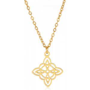 Sorci&egrave;re Collier Pour Femme Wiccan Bijoux Sorci&egrave;res Noeud Protection Amulette Triquetra Collier Noeud Celtique Collier Satanique Collier Sorci&egrave;re Pendentif Bijoux - Neuf