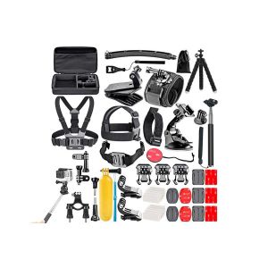 Kit de 50 accessoires pour cam&eacute;ras d'action compatibles avec GoPro Hero 10, 9, DJI OSMO, AKASO, Insta360 et plus encore. - Neuf
