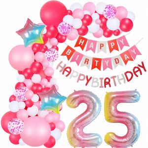 AYUHR-Decoration Anniversaire Pompier 4 Ans, Kit Deco Fete Garcon, XXL Flamme Ballon Aluminium Rouge, Déco Fete Ballon Bannière Decoration Gateau Autocollant Enfants (Anniversaire Pompier Enfants 4 A - Neuf