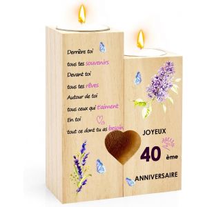 KALANKA-Decoration Anniversaire 40 Ans,Cadeau 40 Ans Femme,Cadeau Homme 40 Ans,Cadeau Pour Femme 40 Ans,Decoration Anniversaire 40 Ans Femme,Chandeliers Cadeau,Decoration Anniversaire 40 Ans Homme,De - Neuf