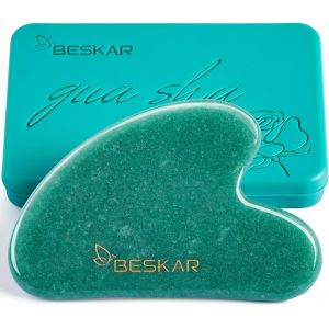 Kal-Gua Sha Outil Pour Le Visage, Pierre De Jade Naturelle Guasha Masseur Pour Sculpter La Mâchoire, Raffermir La Peau Du Visage Et Réduire Le Rides, Outil De Massage Pour Guasha Le Visage Corps - Neuf