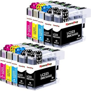 LC223 Noir Cartouche d'encre Compatible pour LC223BK pour MFC-J4620DW MFC-J4420DW MFC-J4625DW MFC-J480DW MFC-J5320DW MFC-J5620DW MFC J5720DW DCP-J4120DW DCP-J562DW MFC-J680DW, 5 Noir - Neuf