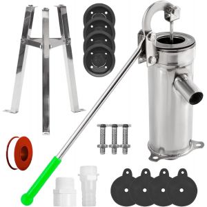 Kit Complet De Pompe &Agrave; Main,Avec Support De 58 Cm,Id&eacute;ale Pour Puits Jardin Cour Ferme Usage Domestique Ou Ext&eacute;rieur Kit Complet De Pompe &Agrave; Eau Manuelle En Acier Inoxydable - Neuf