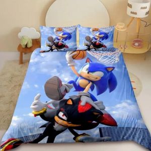 Parure De Lit Avec Housse De Couette Et Motif Hérisson 3d, Impression Numérique, Cadeau Idéal Pour Fille Et Garcon - Neuf