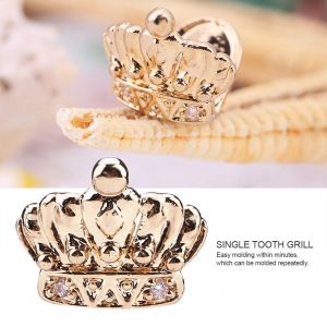 Bouchon De Gril A Une Dent, Bijoux Amovibles En Cuivre Pour Halloween (Dore) - Neuf