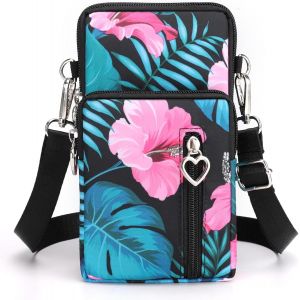 KALANKA-Petit Sac T&eacute;l&eacute;phone Portable Femme,Sac de t&eacute;l&eacute;phone Portable,Bandouli&egrave;re Portefeuille Poche,Crossbody Pochette Sacoche Running - Neuf