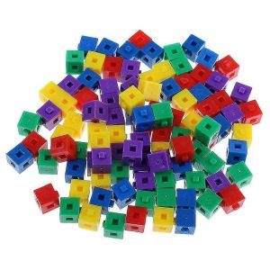 Kit de construction de cubes empilables pour enfants de 200 pi&egrave;ces, cubes &agrave; embo&icirc;ter Pop pour f&ecirc;te amusante - Neuf
