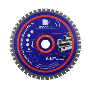 Lame Scie Circulaire Métal 6-1/2"165mm x 20 - Disque Coupe pour Métal 48T Arbor:20-15.875mm pour Acier Métal Acier Inoxydable Ferreux Tube D'acier - Neuf