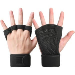 Gants Cyclisme Demi-Doigts,Gants D'entra&icirc;nement Ouverts,Gant Fitness Gel Anti-Choc Anti-D&eacute;rapage,Gants De Sport Respirants,Pour Crossfit,Bodybuilding,Callisth&eacute;nie,Powerlifting - Neuf