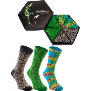 Jgd-- Femmes Hommes Chaussettes Reptiles Cadeau - 3 Paires - Neuf