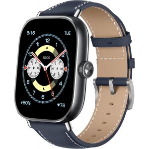 Cuir Bracelet Pour Xiaomi Redmi Watch 4, Hommes Et Femmes De Cuir Bracelet De Remplacement Compatible Avec Xiaomi Redmi Watch 4 - Bleu[Let9135680] - Neuf