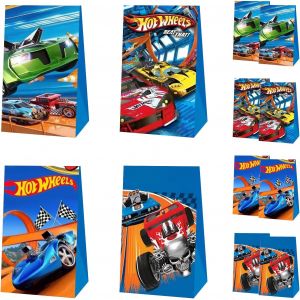 Mevronisshop-Hot Whels Racing Sacs Cadeaux, 12 Pi&egrave;ces Sac Cadeau, Sac Petit Cadeau Pour C&eacute;l&eacute;brations De F&ecirc;te, Mariage, No&euml;l, Sacs Anniversaire, Sachet Bonbons Anniversaire Color&eacute;s - Neuf