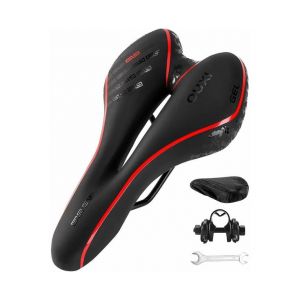 Selle De V&eacute;lo Confort En Gel De Qualit&eacute; Sup&eacute;rieure - Selle Rembourr&eacute;e Pour Un Soutien Optimal, Imperm&eacute;able, Installation Facile, Ajustement Universel Pour Tous Les V&eacute;los - Neuf