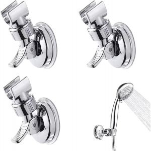 3 Pièces Support de Douche Support de Pomme de Douche Ventouse Support Pomme de Douche Amovible pour Salle de Bain Hôtel Toilettes ¿Argent¿ - Neuf