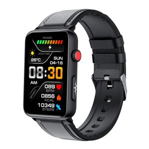 Bracelet Connect&eacute; Noir Sant&eacute; ECG Temp&eacute;rature Bluetooth &Eacute;tanche IP67 YONIS - Neuf