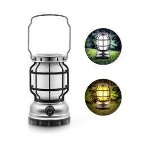 Lanterne Solaire Portable À Led ¿ Lampe De Camping Rechargeable Par Usb Avec Effet Flamme Pour Les Aventures En Plein Air - Neuf