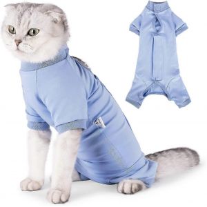 (M) Body De Chat Postop&eacute;ratoire Collier De Chat Anti-L&eacute;chage Les Grenouill&egrave;res Longues Emp&ecirc;chent La Perte De V&ecirc;tements Pour Animaux De Compagnie Gilet Anti-L&eacute;chage Pour Chat - Neuf