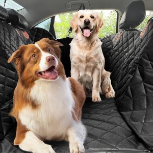 Yemaesre-Couverture Pour Chien Avec Dessous Dur, Imperméable, Résistante Aux Rayures, Tapis De Protection Universel, Ailes Latérales Surélevées Et Élargies, 133 X 43 Cm, Pour Toutes Les Voitures, Noi - Neuf