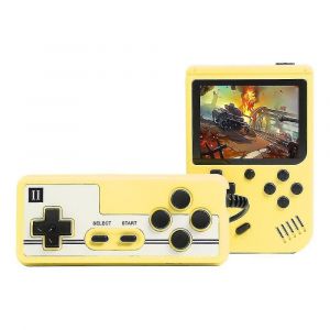 Mini Console Vid&eacute;o R&eacute;tro Portable 800 Jeux, 1 Pi&egrave;ce, Jaune - Neuf