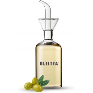 Teppc-Bouteille Huile Olive Bec Verseur Huilier En Verre Pour Huile D'olive Et Vinaigre De 250 Ml - Anti-Goutte Et Anti-Fuites - Id&eacute;ale Pour Verser Des Liquides - Facile &Agrave; Nettoyer - Neuf
