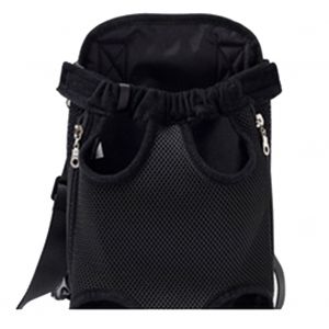 Hjlian Sac De Transport Portable Pour Animaux De Compagnie, Chat, Chien, Sac A Dos Respirant A L'avant, Sac De Voyage Avec Jambes Vers L'exterieur (Noir-Xl) - Neuf