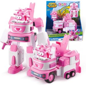 ERYI-""Dizzy'S Rescue Tow"" Véhicule Transformable En Robot 18 Cm + 1 Figurine,Jouet Enfant 2 3 4 5 6 7 8 Ans Garcon Fille - Neuf