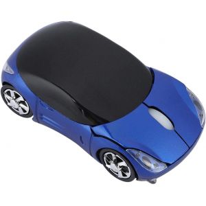 Souris San Fil,Jeu USB Ergonomique Forme Voiture 2,4G 1600DPI Ordinateur PC Sport Optique Récepteur Cadeaux Gamer Mause Bureau Verticale Rétroéclairée Design San Fil Technologie Mini Design - Neuf
