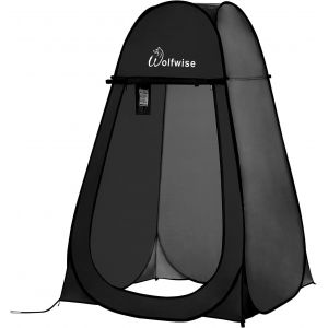 Letnerny-Tente De Douche Pop Up Portable, Vestiaire Spacieux Pour Camping, Randonnée, Plage, Toilette, Douche, Salle De Bain, Noir - Neuf