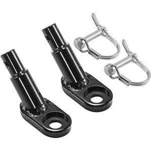 Adaptateur De Remorque Pour V&eacute;lo En Acier Noir - 2 Pi&egrave;ces, Montage Solide Compatible Avec La Plupart Des Remorques Enfant - Neuf
