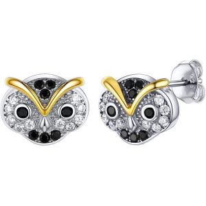 Boucles D'oreilles Femme Argent 925, Clou D'oreille Chat/Chien/Cochon/Koala/Croix, Piercing Oreille Cartilage Pour Femmes Filles - Neuf