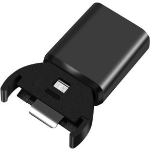 Chargeur de batterie lithium-ion efficace pour piles bouton comme LIRDesign compact et facile &agrave; transporter (noir) - Neuf