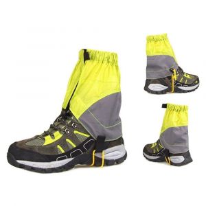 1 Paire De Guêtres De Marche Vertes, Guêtres De Neige Imperméables Pour Chaussures, Guêtres Légères Pour La Course À Pied - Neuf