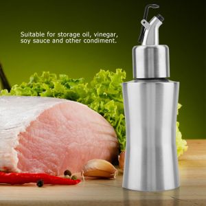 Hjlian Bouteille D'huile En Acier Inoxydable De 220 Ml, Anti-Fuite, Pour Sauce Et Vinaigre, Distributeur De Cuisine (B) - Neuf