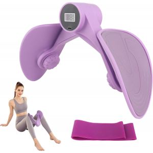 Checarzhn--No1-Appareil D'entraînement Du Plancher Pelvien Pour Femme, Appareils D'exercice Du Plancher Pelvien Avec Compteur, Renforcement Des Jambes Avec Bande De Résistance, Rotation À 360 Degrés - Neuf
