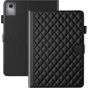 KAL-Coque Pour Lenovo Tab K11 Plus/ M11 Plus 11.45 Pouces 2024 Business Cuir Pu Tablet &Eacute;tui Pour Lenovo M11 Plus Avec Fente Pour Carte Fonction Stand Noir - Neuf