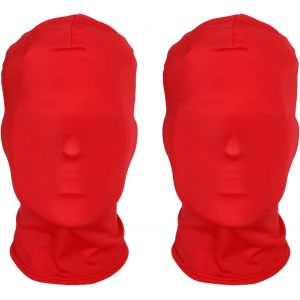 Masque Facial Complet Gants Masque Facial En Soie De Lait D'halloween Masque Sans Visage Unisexe Pour Costume De F&ecirc;te D'halloween-Violet.[J231] - Neuf