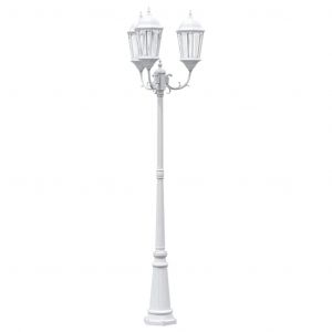 Lumi&egrave;re De Jardin Vintage Design Ext&eacute;rieur Chemin 61 X 53 X 235 Cm En Aluminium Blanc Helloshop26 02_0058409 - Neuf