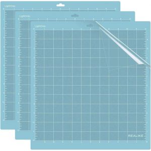 Tapis De Découpe Remplacement 3Pcs Pour Silhouette Cameo,12 X 12 Pouces(30Cmx30Cm) Tapis De Coupe Collants Adhésifs Tapis Coupe Vinyle Anti-Dérapant Pour Couture Artisanale (Multicolore) - Neuf